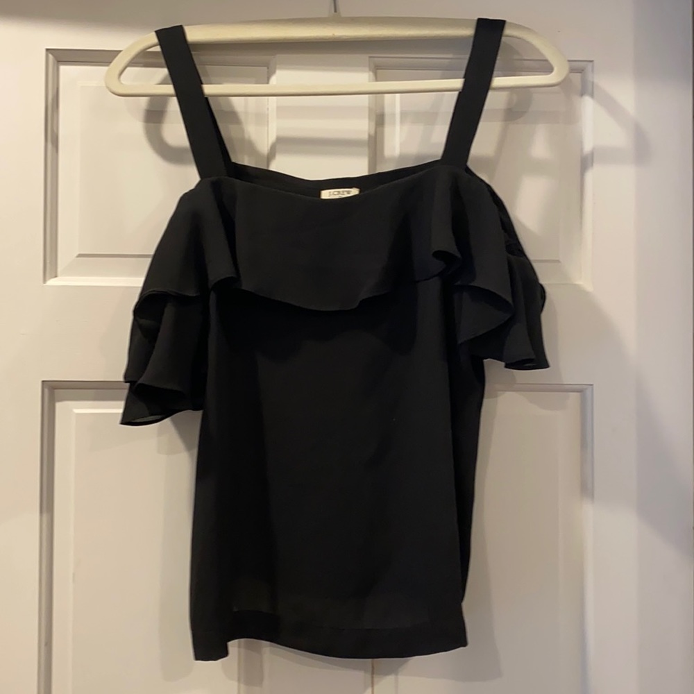 J. crew black blouse
